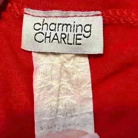 Charming Charlie’s long-sleeved, red,‎ wrap dress. Size medium - Picture 5 of 5